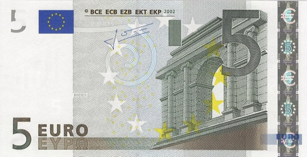 (128) European Union P 8P - 5 Euro (2002-Trichet)